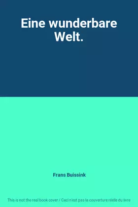 Couverture du produit · Eine wunderbare Welt.