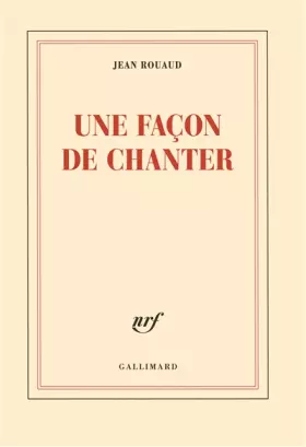 Couverture du produit · La vie poétique, II : Une façon de chanter