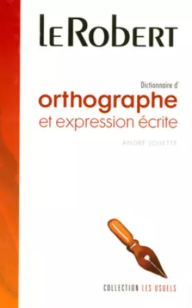 Couverture du produit · Dictionnaire d'orthographe et d'expression écrite
