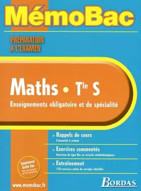 Couverture du produit · MEMO PREPA.EXAM MATHS TERM.S (SPE+OBLIG)    (Ancienne Edition)