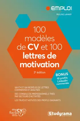 Couverture du produit · 100 modèles de CV et 100 lettres de motivation