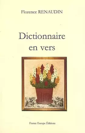 Couverture du produit · Dictionnaire en vers