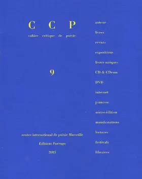 Couverture du produit · Cahier Critique de Poésie: Dossier Guy Debord