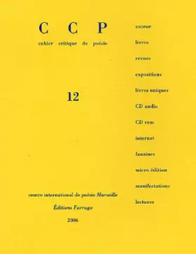 Couverture du produit · Cahier Critique de Poésie: Dossier Gabriel/le Guez Ricord
