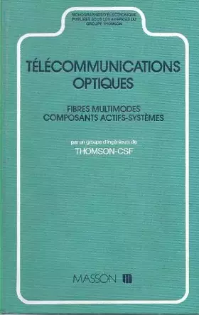 Couverture du produit · Télécommunications optiques / fibres multimodes, composants actifs-systemes