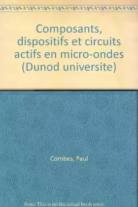 Couverture du produit · Composants, dispositifs et circuits actifs en micro-ondes