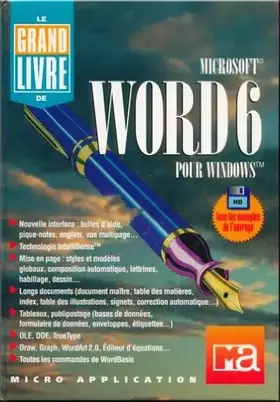 Couverture du produit · WORD 6.0 POUR WINDOWS