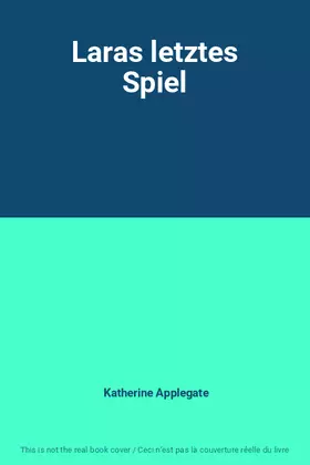 Couverture du produit · Laras letztes Spiel