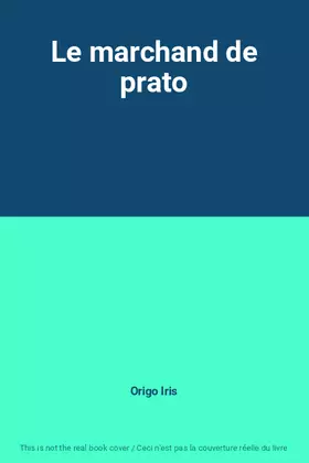 Couverture du produit · Le marchand de prato