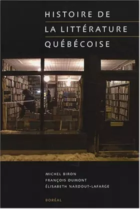 Couverture du produit · Histoire de la littérature québécoise