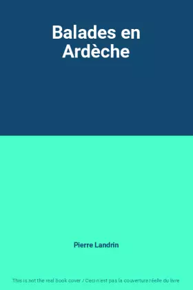 Couverture du produit · Balades en Ardèche