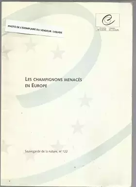 Couverture du produit · Les champignons menacés en Europe
