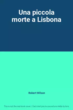 Couverture du produit · Una piccola morte a Lisbona