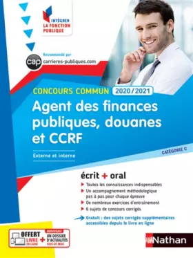 Couverture du produit · Concours commun Agent des finances publiques, des douanes et CCRF 2020/2021 - Cat. C N°29 IFP