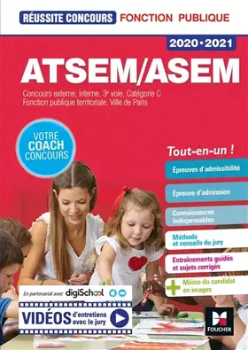 Couverture du produit · Réussite Concours ATSEM/ASEM 2020-2021 - Préparation complète