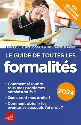Couverture du produit · Le guide de toutes les formalités 2024