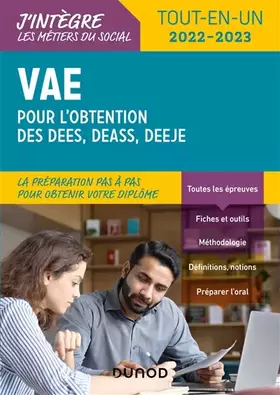 Couverture du produit · VAE pour l'obtention des DEES, DEASS, DEEJE