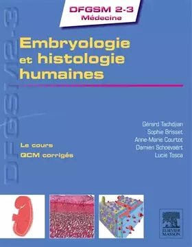 Couverture du produit · Embryologie et histologie humaines