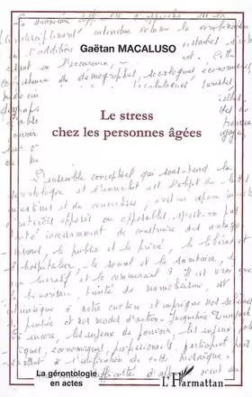 Couverture du produit · LE STRESS CHEZ LES PERSONNES AGÉES