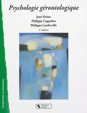 Couverture du produit · Psychologie gérontologique