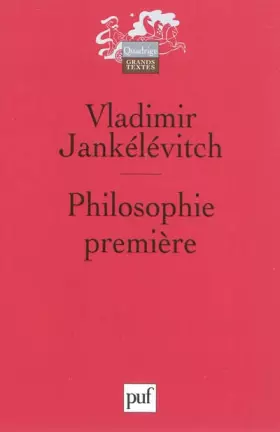 Couverture du produit · Philosophie première