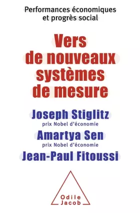 Couverture du produit · Vers de nouveaux systèmes de mesure : Performances économiques et progrès social