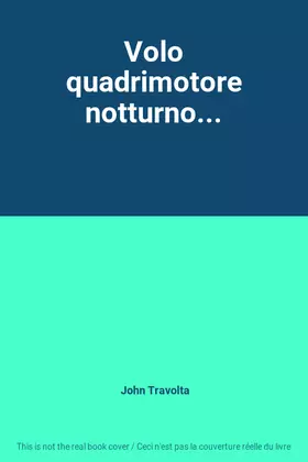 Couverture du produit · Volo quadrimotore notturno...