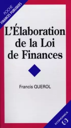 Couverture du produit · L'élaboration de la loi de finances