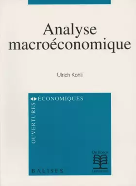 Couverture du produit · Analyse macroéconomique