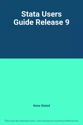 Couverture du produit · Stata Users Guide Release 9