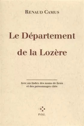 Couverture du produit · Le Département de la Lozère