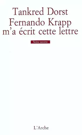 Couverture du produit · Fernando Krapp m'a écrit cette lettre