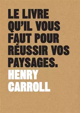 Couverture du produit · Le livre qu'il vous faut pour réussir vos paysages