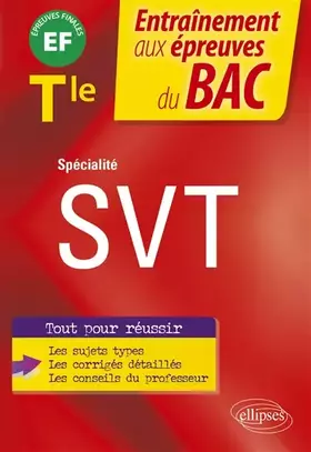 Couverture du produit · Spécialité SVT - Terminale: Épreuve finale