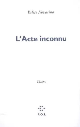Couverture du produit · L'Acte inconnu