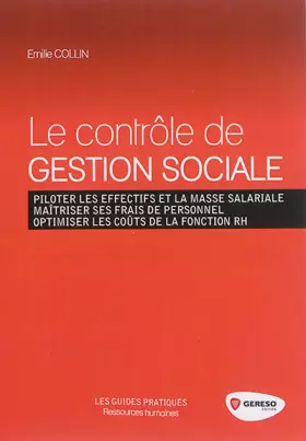 Couverture du produit · Le contrôle de gestion sociale