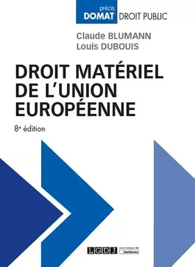 Couverture du produit · Droit matériel de l'Union européenne (2019)
