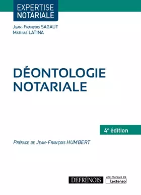 Couverture du produit · Déontologie notariale (2019)
