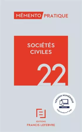Couverture du produit · Mémento Sociétés civiles 2022