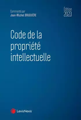 Couverture du produit · Code de la propriété intellectuelle