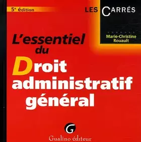 Couverture du produit · L'essentiel du Droit administratif général
