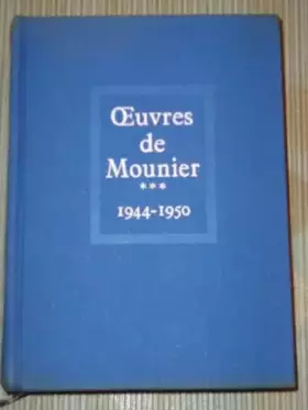Couverture du produit · Oeuvres, tome 3 : De 1944 à 1950