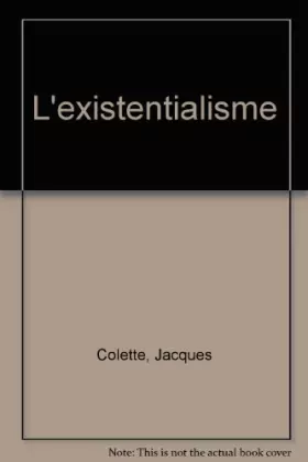 Couverture du produit · L'Existentialisme