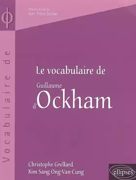 Couverture du produit · Le vocabulaire de Guillaume d'Ockham