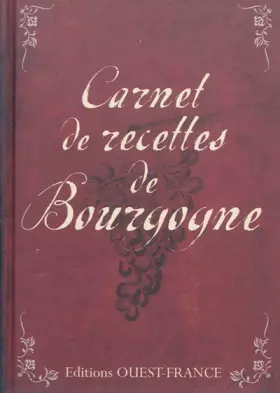 Couverture du produit · Carnet de recettes de Bourgogne