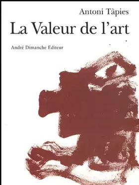 Couverture du produit · LA VALEUR DE L'ART