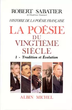 Couverture du produit · POESIE DU XXE SIECLE. Tome 1