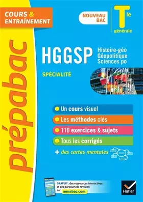 Couverture du produit · Prépabac HGGSP Tle générale (spécialité) - Bac 2023: nouveau programme de Terminale