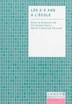 Couverture du produit · Les 2-3 Ans a l'Ecole