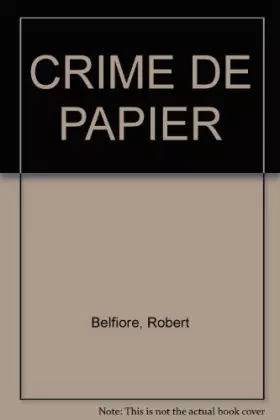 Couverture du produit · CRIME DE PAPIER